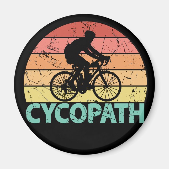 Cycopath Funny Cycling Cyclist Magnet (Vorne)