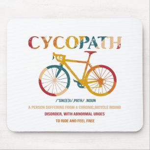 Cycopath Funny Cycling für Radfahrer und Biker Mousepad
