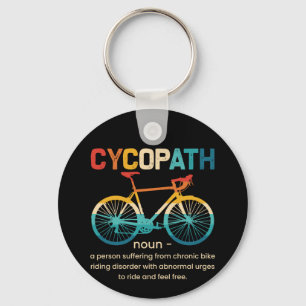 Cycopath Funny Cycling für Radfahrer und Biker Schlüsselanhänger