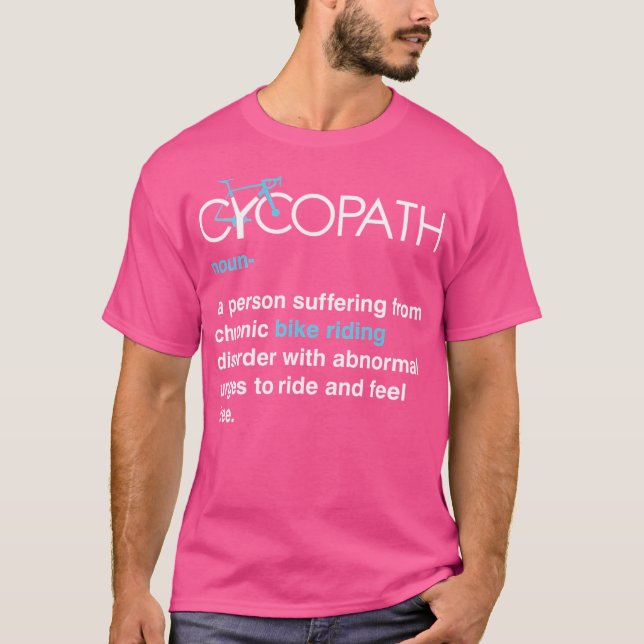 Cycopath Funny Cycling T-Shirt (Vorderseite)