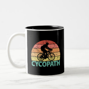 Cycopath Funny Cycling Zweifarbige Tasse