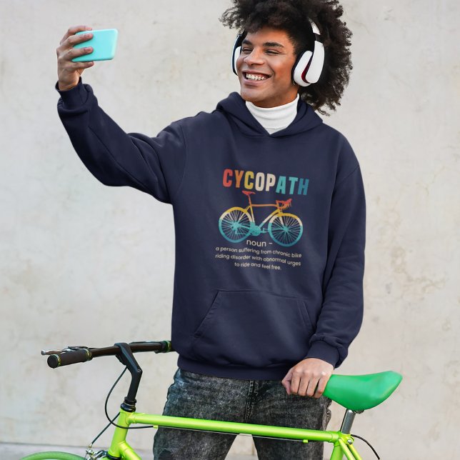 Cycopath, Funny Gift for Cycling Hoodie (Von Creator hochgeladen)