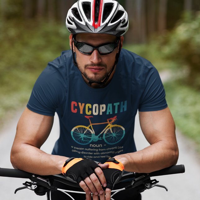 Cycopath, Funny Gift for Cycling T-Shirt (Von Creator hochgeladen)