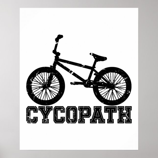 Cycopath - Funny MTB Biker Cyclist Lover Poster (Vorne)