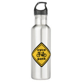 Cycopath Funny Road Sign for Cycopath Lover Edelstahlflasche