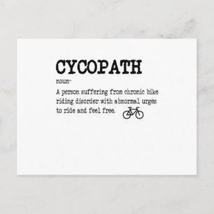 CYCOPATH Lustiger Radfahrer Cyclist Postkarte