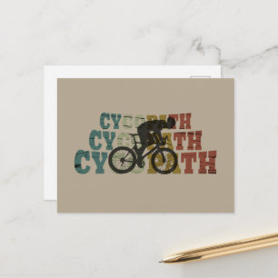 Cycopath - Mountainbiken - Lustiges Radfahren Feiertagspostkarte