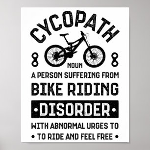 Cycopath Mountainbiken Radfahren Mtb Fahrrad Bike Poster