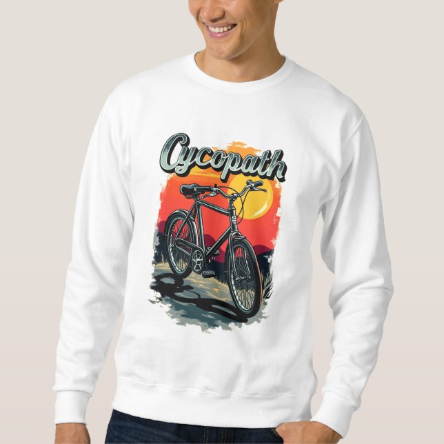 Cycopath: Raddesign für Sonnenuntergänge Sweatshirt (Vorderseite)