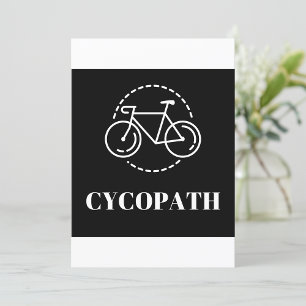 Cycopath Radfahren Bestrafung Minimalist Straßenfa Einladung