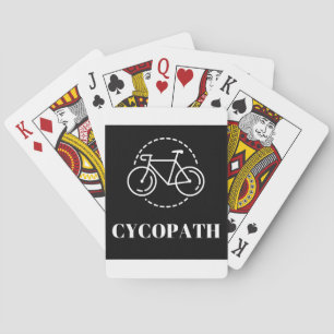 Cycopath Radfahren Bestrafung Minimalist Straßenfa Spielkarten