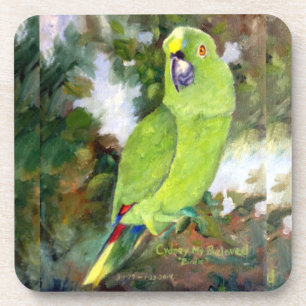 Cydney gelber Naped Papagei Getränkeuntersetzer
