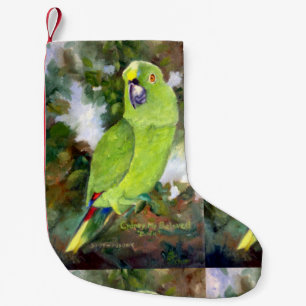 Cydney gelber Naped Papagei Kleiner Weihnachtsstrumpf