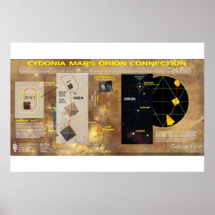 Cydonia-Mars: Orions-Ausrichtung Poster