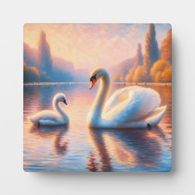 Cygnet und Swan Fotoplatte (Vorderseite)