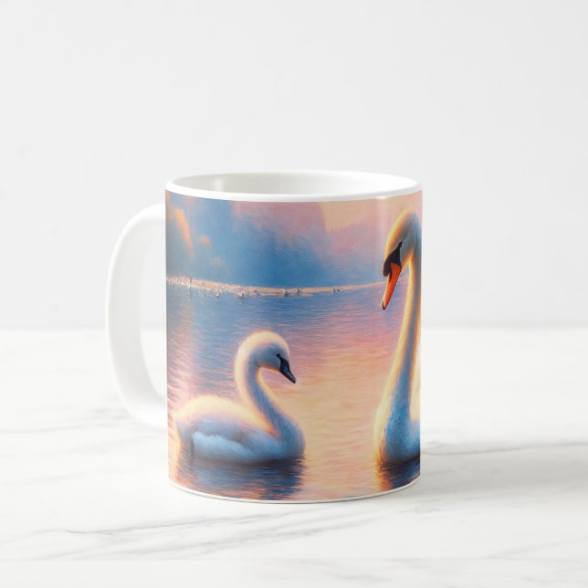 Cygnet und Swan Kaffeetasse (Vorderseite Links)