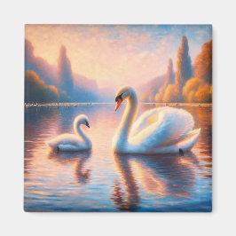 Cygnet und Swan Magnet