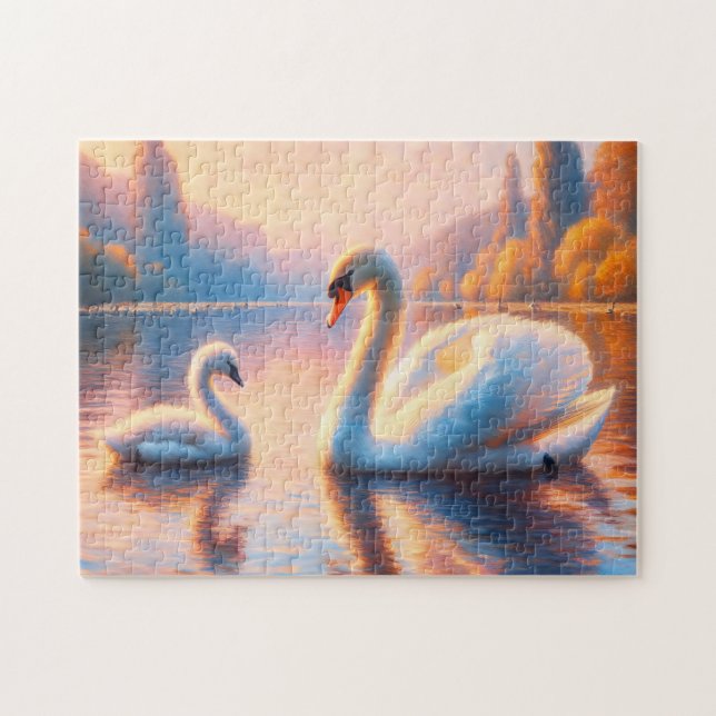 Cygnet und Swan Puzzle (Horizontal)