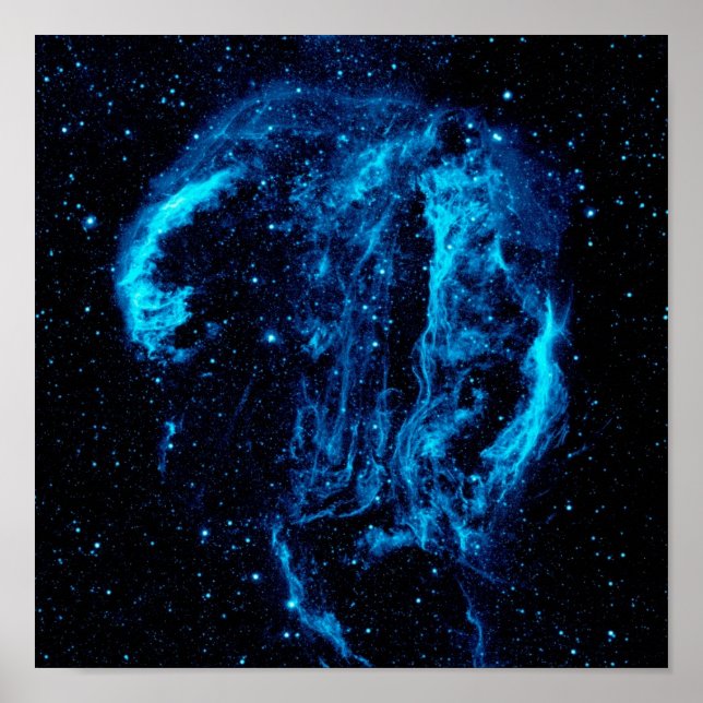 Cygnus Loop Nebula Supernova Remnant NASA Foto Poster (Vorne)
