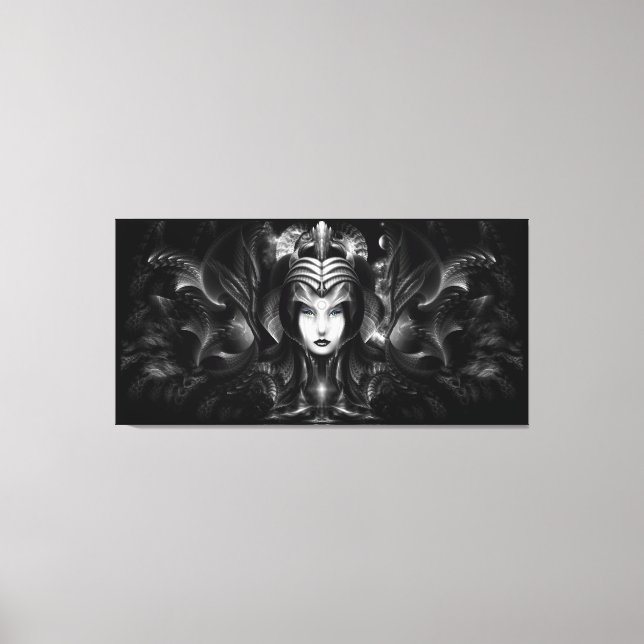 Cyiria Queen of the Dark Realm Canvas drucken Leinwanddruck (Vorderseite)
