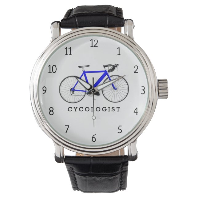 Cykologe Blue Bicycle Watch Armbanduhr (Vorderseite)