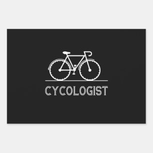 Cykologe Cycle Lover Geschenk für Radfahrer Geschenkpapier Set