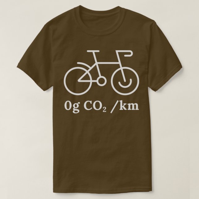 Cykologe _ Cyclist Carbon Green 0g CO2 Bicyclin T-Shirt (Design vorne)