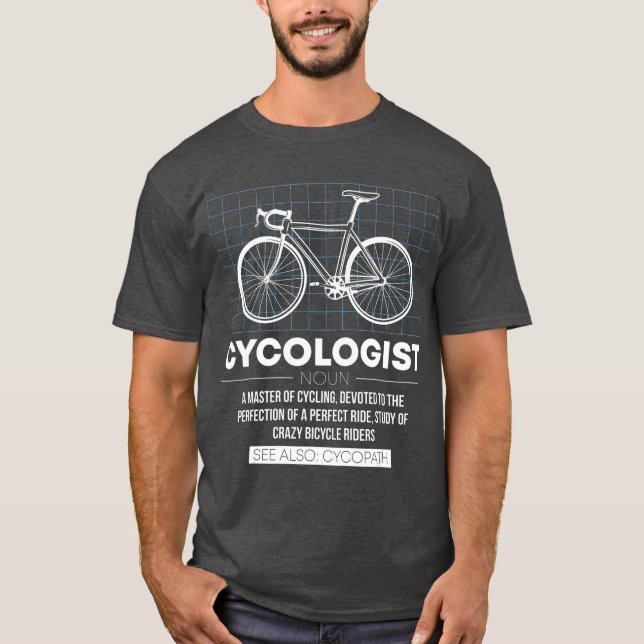 Cykologe Cycopath Definition Noun Bicycle T-Shirt (Vorderseite)