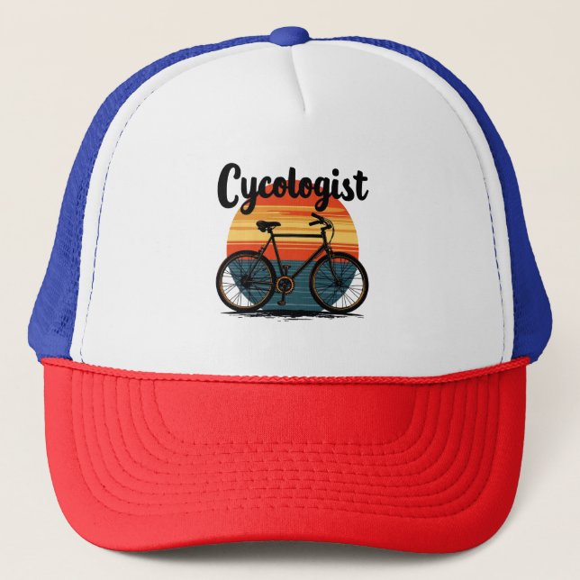 Cykologe: Energetic Biker T-Shirt - zum Radfahren Truckerkappe (Vorderseite)