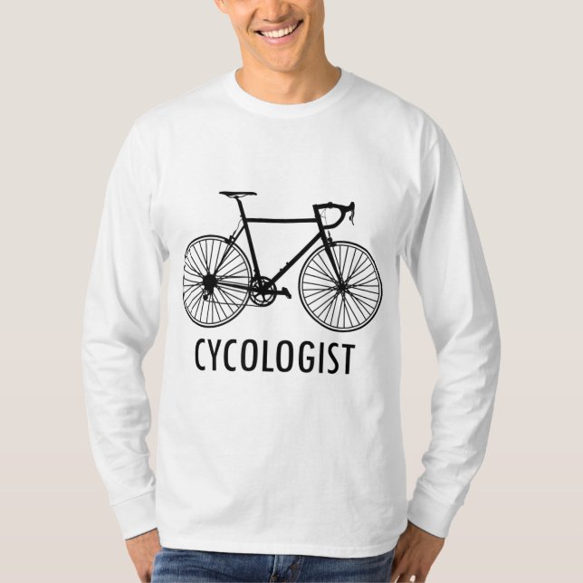 Cykologe Men - Cykologin Women - Funny Bike T-Shirt (Vorderseite)