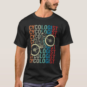 Cykologe Retro Vintag Cyclist MTB Funny Cycling T-Shirt
