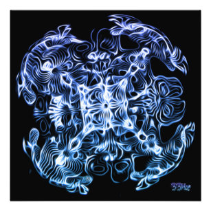 Cymatics Artwork Sound Visualisierte Wasservibrati Fotodruck
