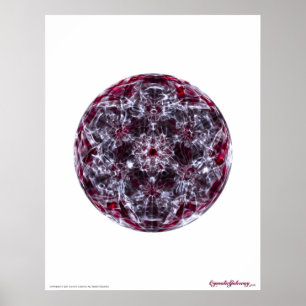 Cymatics: Metatron Cube Brainwave Sound Poster