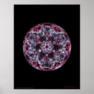 Cymatics: Metatron Würfelbrainwave-Ton Poster