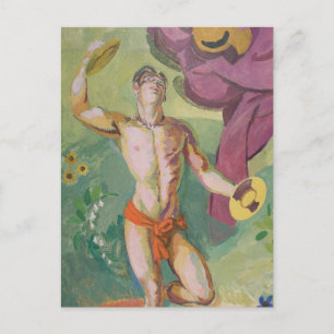 Cymbal Player Postkarte