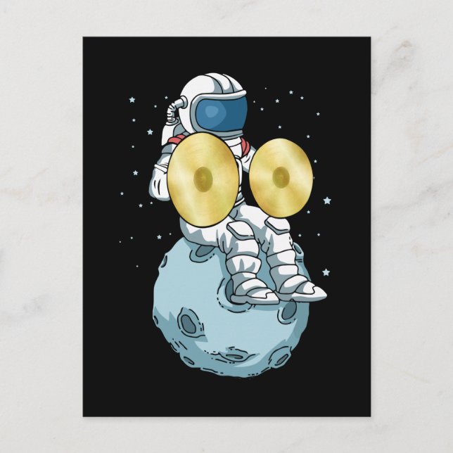 Cymbals Gift Men Marching Band Music Cymbal Postkarte (Vorderseite)