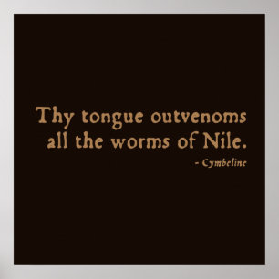Cymbeline Worms Insult (16. Poster