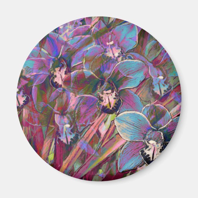 Cymbidium Orchid Carnival Magnet (Vorne)