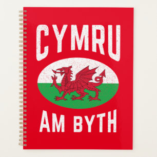 Cymru Am Byth Wales Flag Proud Welsh Vintag Rugby Planer