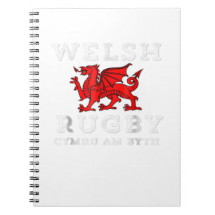 Cymru Am Byth Welsh Rugby Wales Forever Dragon Te Notizblock