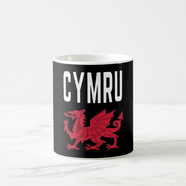 Cymru Cymraeg Wales Roots Rugby ist stolz, walisis Kaffeetasse (Mittel)