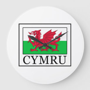 Cymru Große Wanduhr