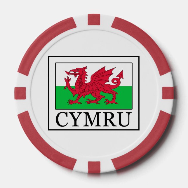 Cymru Pokerchips (Vorderseite)