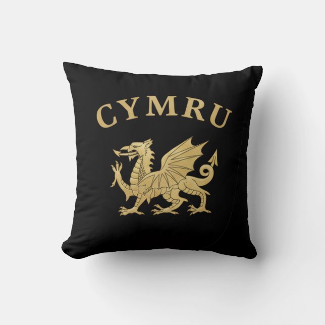 Cymru-Schild Kissen (Vorderseite)