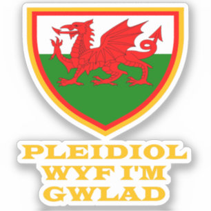 Cymru Wales Patriotismus Aufkleber