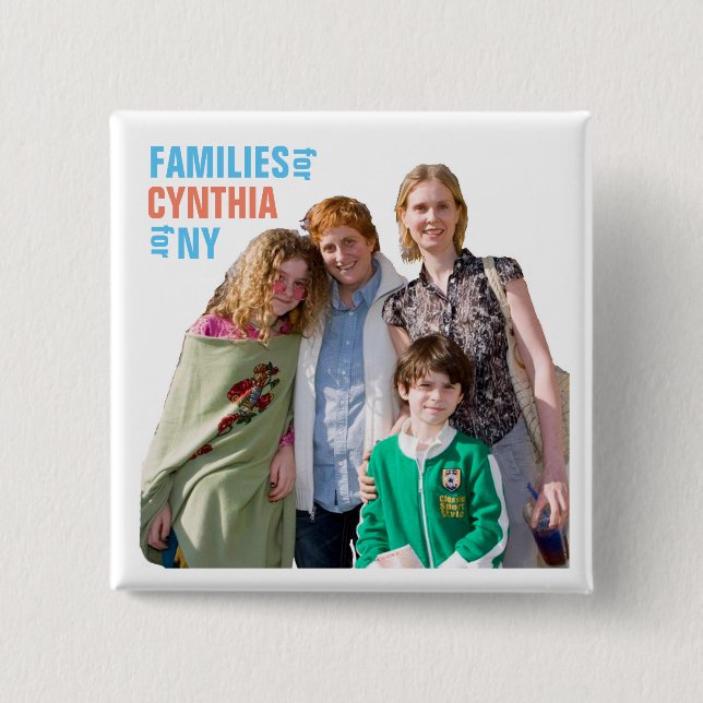 Cynthia Nixon für NY Gouverneur 2018 Button (Vorderseite)