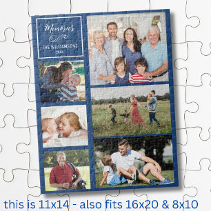 CYO 6 Foto-Collage Personalisiert Moderne Familie Puzzle