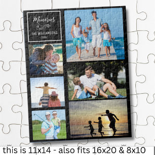 CYO 6 Foto-Collage Personalisiert Moderne Familie Puzzle