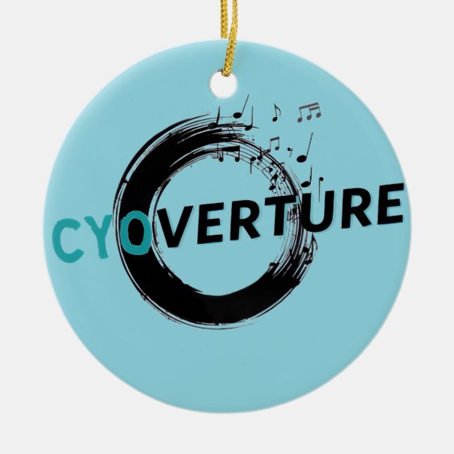 CYOverture Violin-Ornament Keramik Ornament (Vorne)