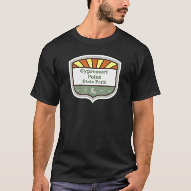 Cypremort Point Staat Park Louisiana La Abzeichen  T-Shirt (Vorderseite)